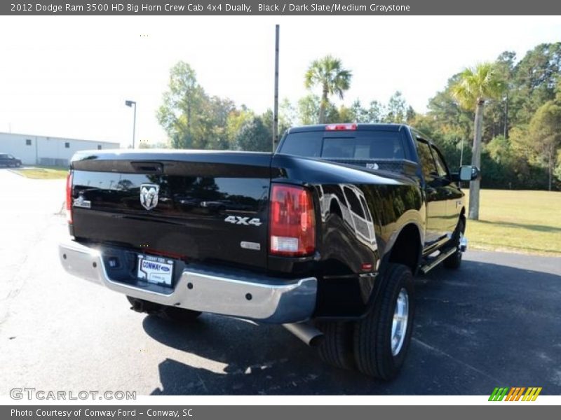 Black / Dark Slate/Medium Graystone 2012 Dodge Ram 3500 HD Big Horn Crew Cab 4x4 Dually