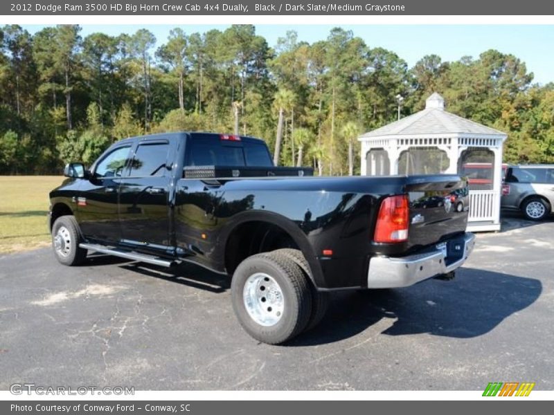 Black / Dark Slate/Medium Graystone 2012 Dodge Ram 3500 HD Big Horn Crew Cab 4x4 Dually