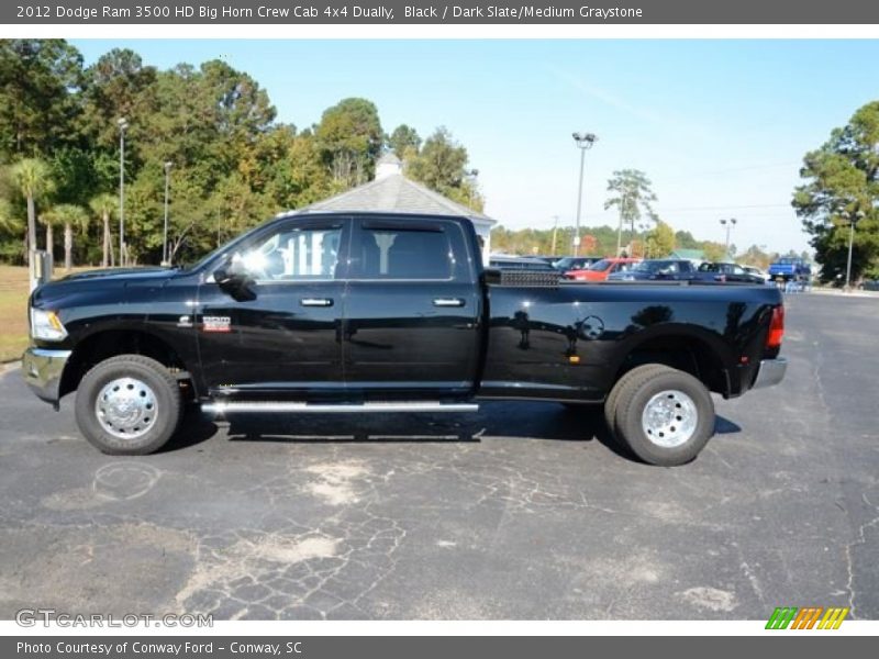 Black / Dark Slate/Medium Graystone 2012 Dodge Ram 3500 HD Big Horn Crew Cab 4x4 Dually