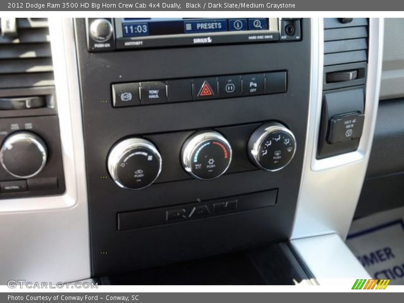 Black / Dark Slate/Medium Graystone 2012 Dodge Ram 3500 HD Big Horn Crew Cab 4x4 Dually