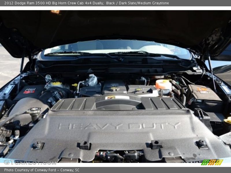 Black / Dark Slate/Medium Graystone 2012 Dodge Ram 3500 HD Big Horn Crew Cab 4x4 Dually