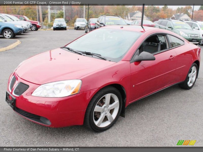 Crimson Red / Ebony 2006 Pontiac G6 GTP Coupe