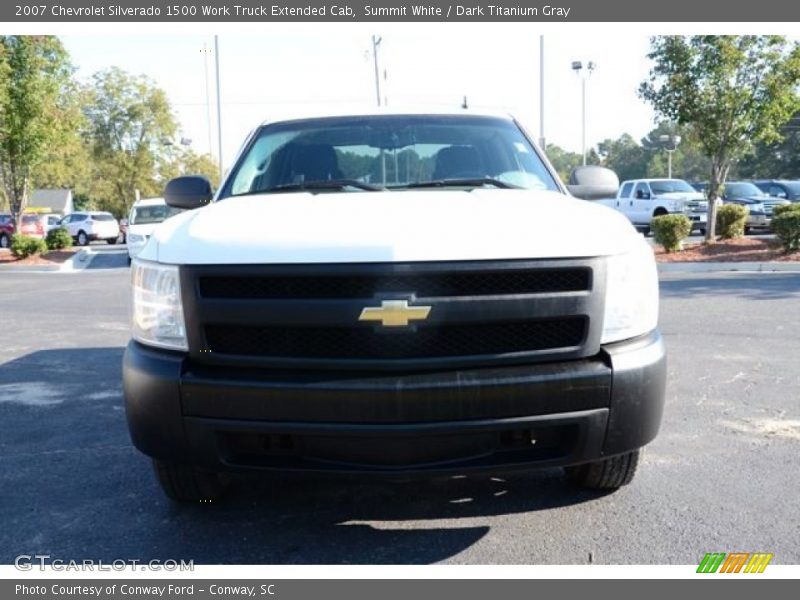 Summit White / Dark Titanium Gray 2007 Chevrolet Silverado 1500 Work Truck Extended Cab