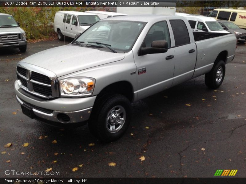 Bright Silver Metallic / Medium Slate Gray 2007 Dodge Ram 2500 SLT Quad Cab 4x4