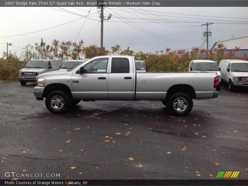 Bright Silver Metallic / Medium Slate Gray 2007 Dodge Ram 2500 SLT Quad Cab 4x4