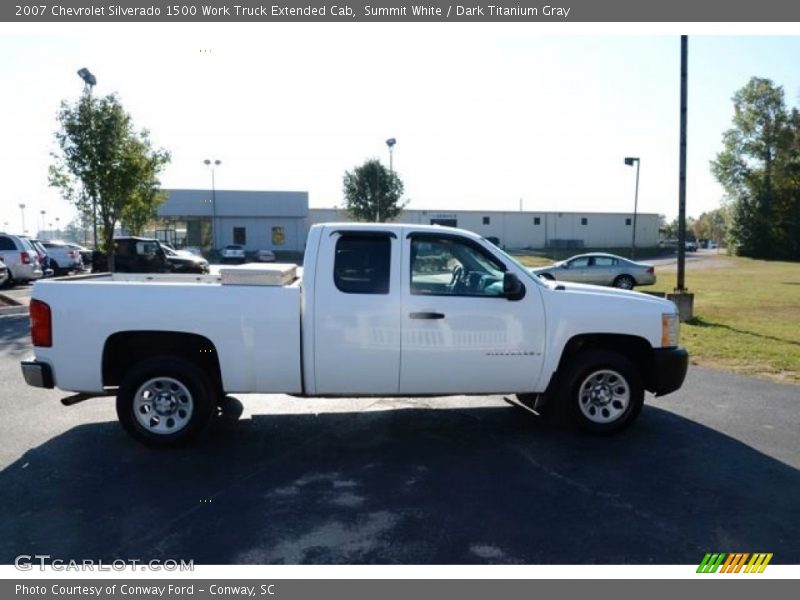 Summit White / Dark Titanium Gray 2007 Chevrolet Silverado 1500 Work Truck Extended Cab