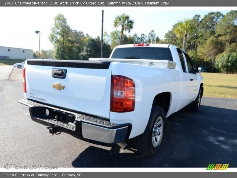 Summit White / Dark Titanium Gray 2007 Chevrolet Silverado 1500 Work Truck Extended Cab