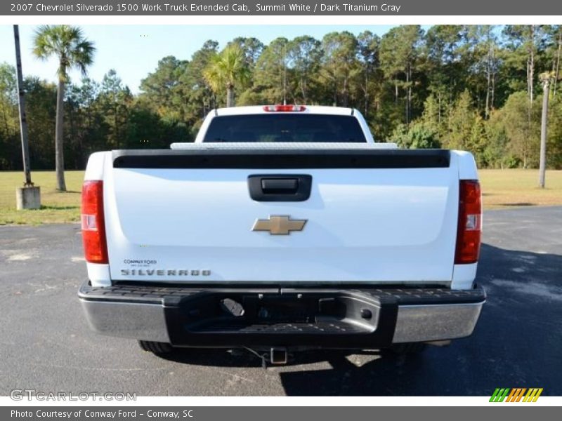 Summit White / Dark Titanium Gray 2007 Chevrolet Silverado 1500 Work Truck Extended Cab