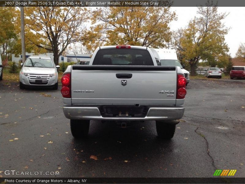 Bright Silver Metallic / Medium Slate Gray 2007 Dodge Ram 2500 SLT Quad Cab 4x4