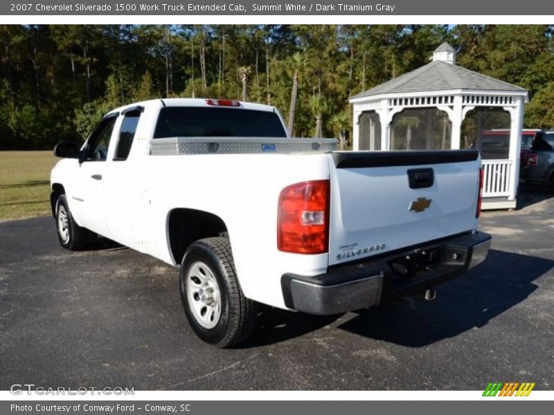 Summit White / Dark Titanium Gray 2007 Chevrolet Silverado 1500 Work Truck Extended Cab