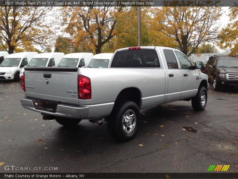 Bright Silver Metallic / Medium Slate Gray 2007 Dodge Ram 2500 SLT Quad Cab 4x4
