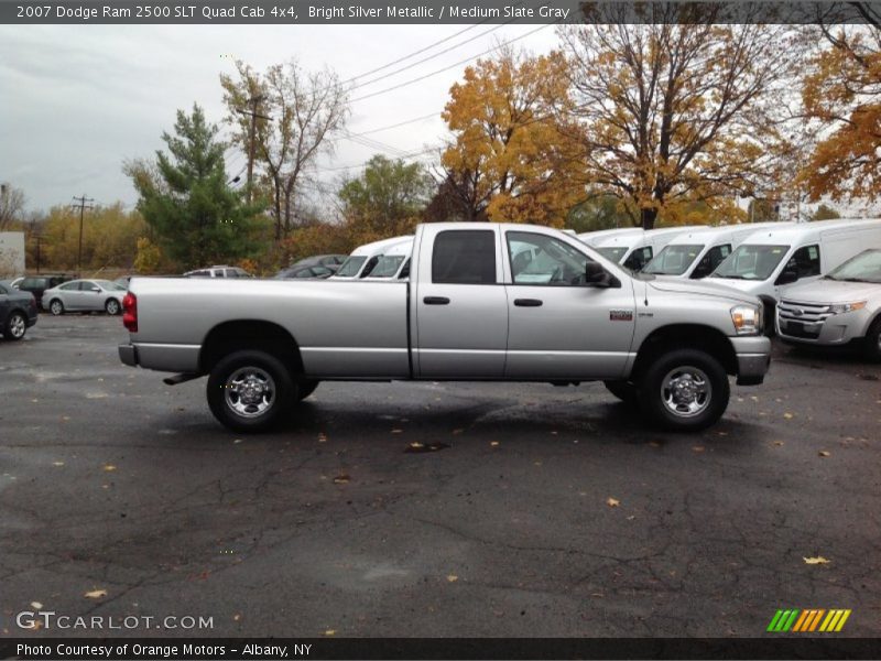 Bright Silver Metallic / Medium Slate Gray 2007 Dodge Ram 2500 SLT Quad Cab 4x4