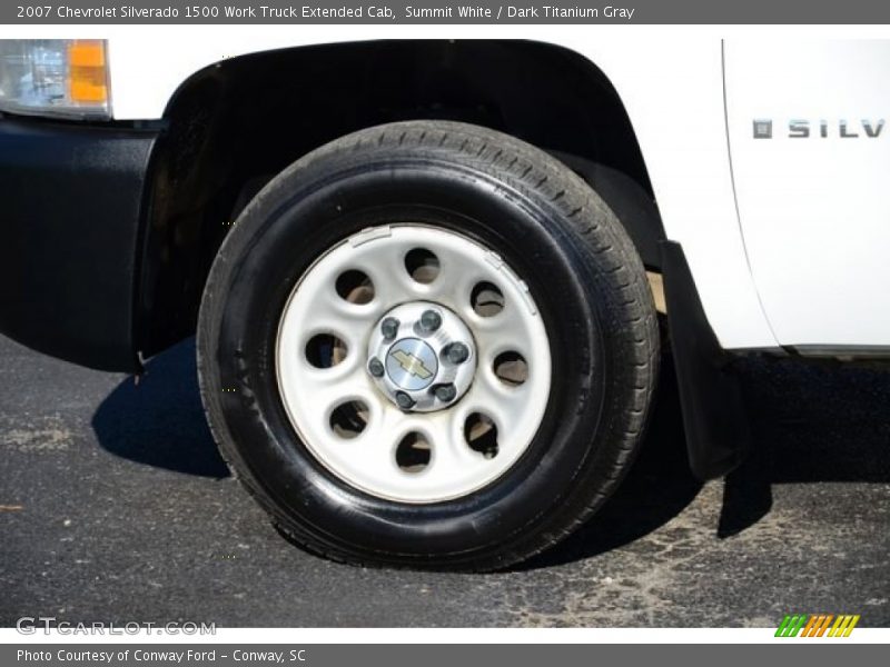 Summit White / Dark Titanium Gray 2007 Chevrolet Silverado 1500 Work Truck Extended Cab