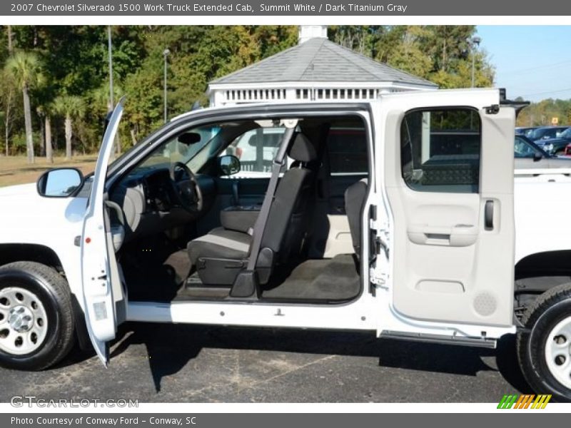 Summit White / Dark Titanium Gray 2007 Chevrolet Silverado 1500 Work Truck Extended Cab