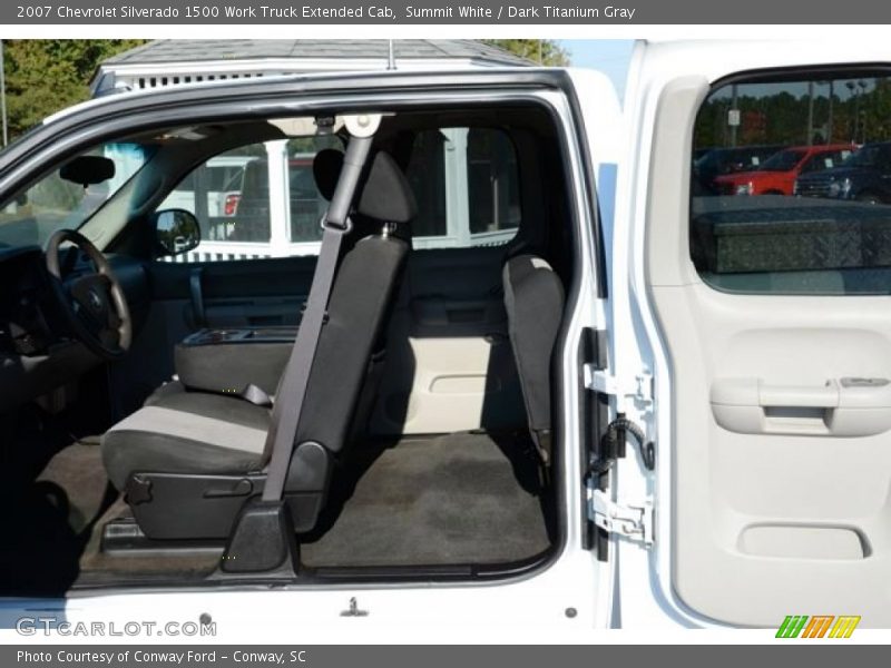 Summit White / Dark Titanium Gray 2007 Chevrolet Silverado 1500 Work Truck Extended Cab