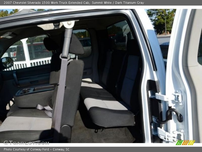 Summit White / Dark Titanium Gray 2007 Chevrolet Silverado 1500 Work Truck Extended Cab