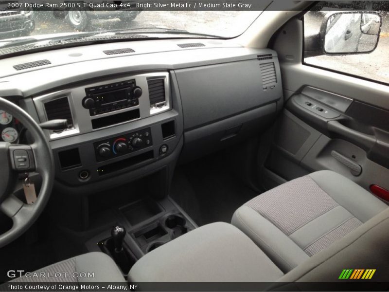 Bright Silver Metallic / Medium Slate Gray 2007 Dodge Ram 2500 SLT Quad Cab 4x4