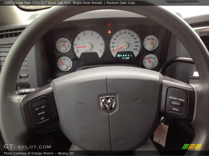 Bright Silver Metallic / Medium Slate Gray 2007 Dodge Ram 2500 SLT Quad Cab 4x4