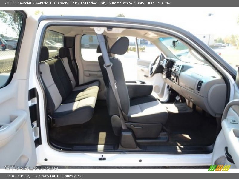 Summit White / Dark Titanium Gray 2007 Chevrolet Silverado 1500 Work Truck Extended Cab