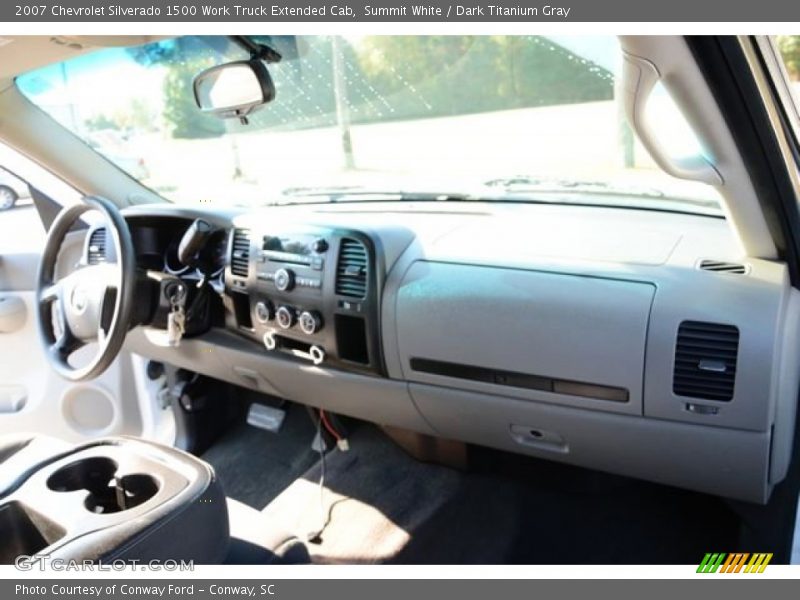 Summit White / Dark Titanium Gray 2007 Chevrolet Silverado 1500 Work Truck Extended Cab
