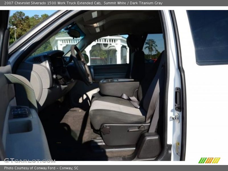 Summit White / Dark Titanium Gray 2007 Chevrolet Silverado 1500 Work Truck Extended Cab