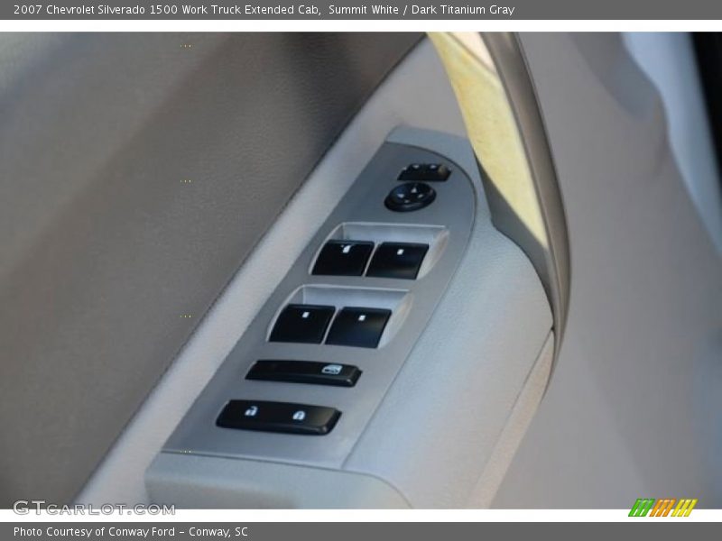 Summit White / Dark Titanium Gray 2007 Chevrolet Silverado 1500 Work Truck Extended Cab