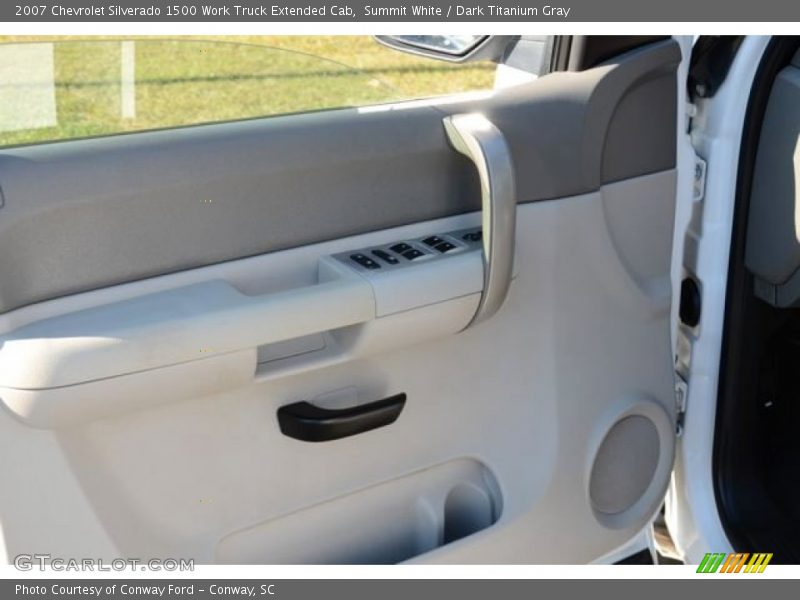 Summit White / Dark Titanium Gray 2007 Chevrolet Silverado 1500 Work Truck Extended Cab