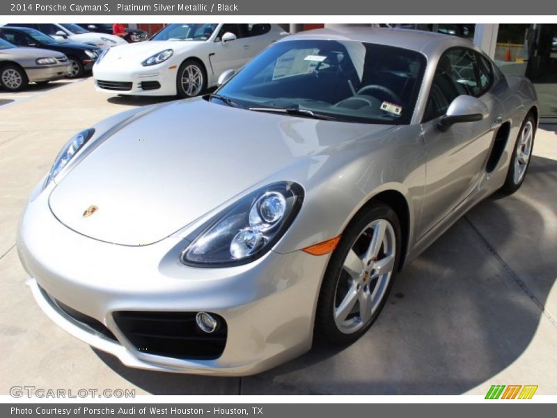 Platinum Silver Metallic / Black 2014 Porsche Cayman S