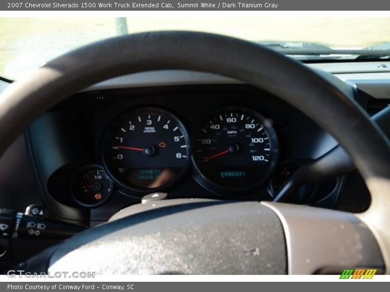 Summit White / Dark Titanium Gray 2007 Chevrolet Silverado 1500 Work Truck Extended Cab