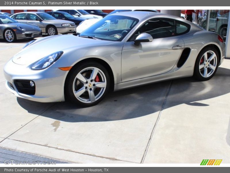 Platinum Silver Metallic / Black 2014 Porsche Cayman S