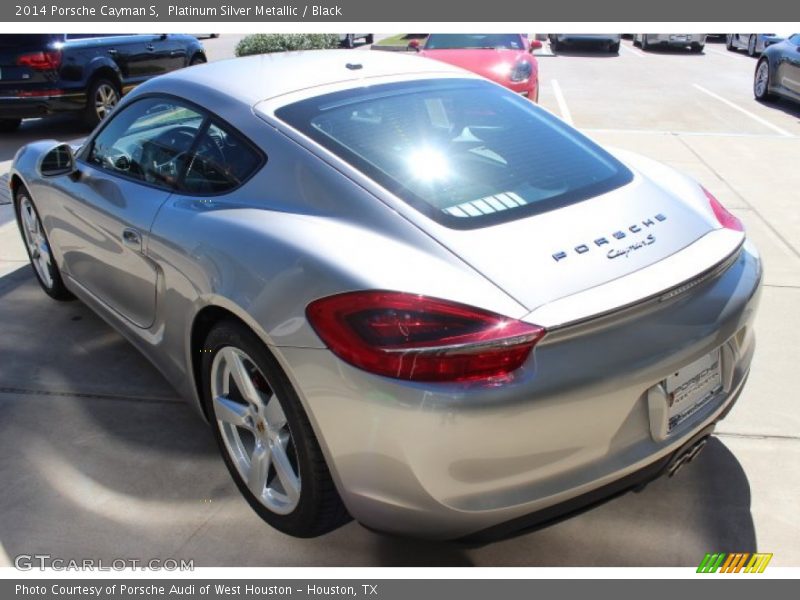 Platinum Silver Metallic / Black 2014 Porsche Cayman S