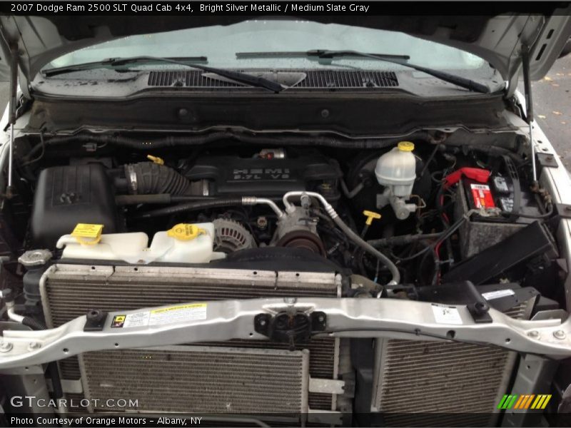Bright Silver Metallic / Medium Slate Gray 2007 Dodge Ram 2500 SLT Quad Cab 4x4