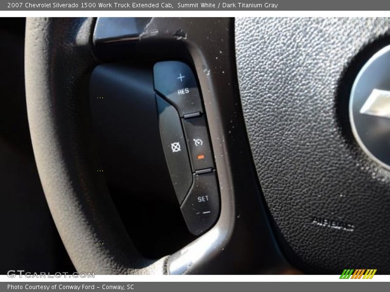 Summit White / Dark Titanium Gray 2007 Chevrolet Silverado 1500 Work Truck Extended Cab