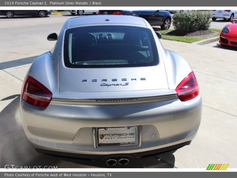 Platinum Silver Metallic / Black 2014 Porsche Cayman S