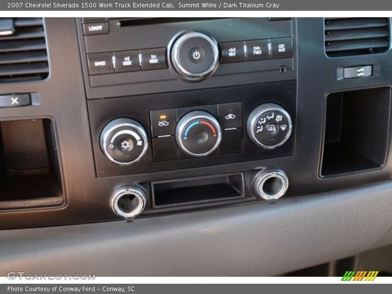 Summit White / Dark Titanium Gray 2007 Chevrolet Silverado 1500 Work Truck Extended Cab