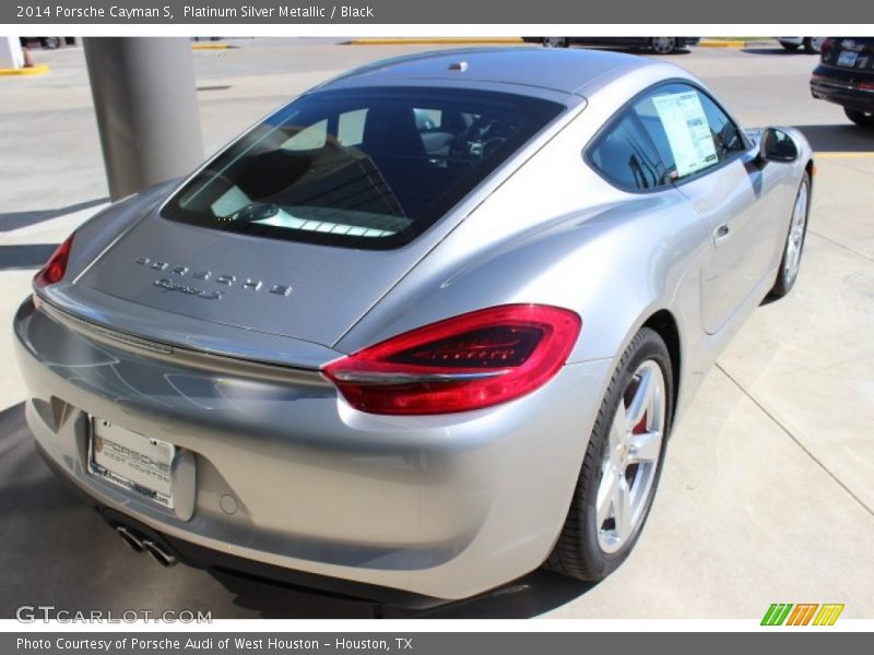 Platinum Silver Metallic / Black 2014 Porsche Cayman S