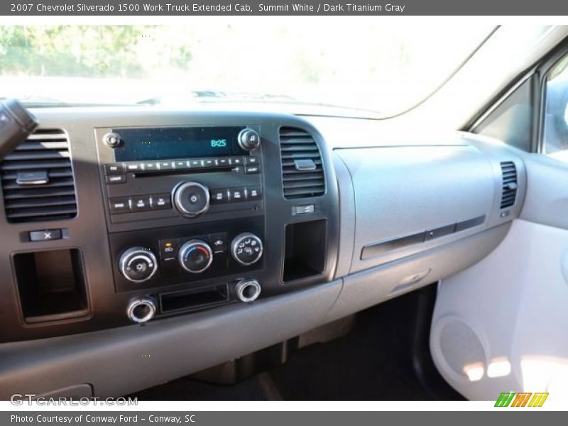 Summit White / Dark Titanium Gray 2007 Chevrolet Silverado 1500 Work Truck Extended Cab