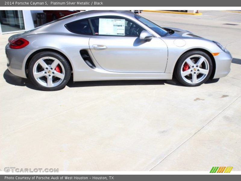 Platinum Silver Metallic / Black 2014 Porsche Cayman S