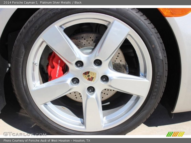Platinum Silver Metallic / Black 2014 Porsche Cayman S