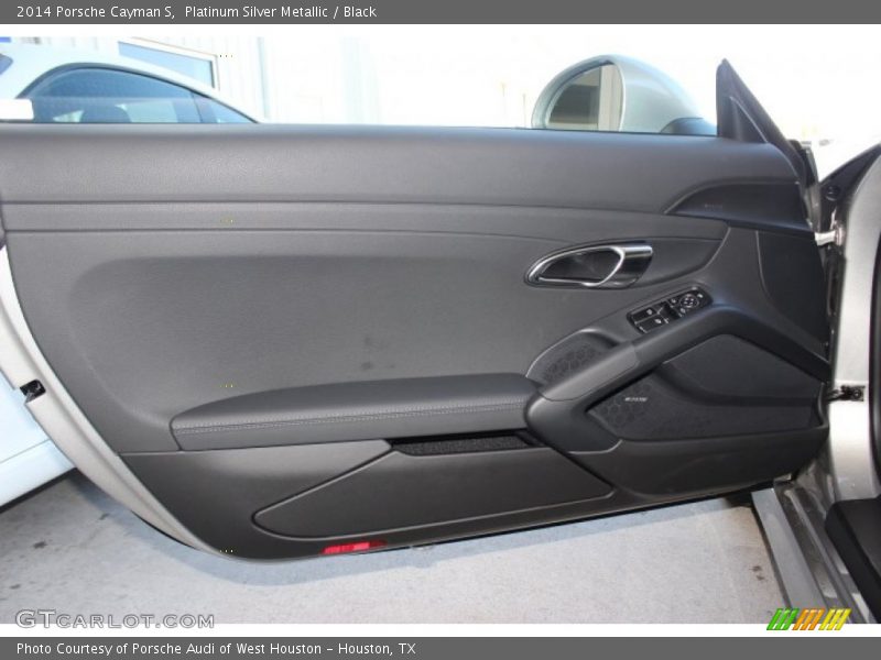 Platinum Silver Metallic / Black 2014 Porsche Cayman S