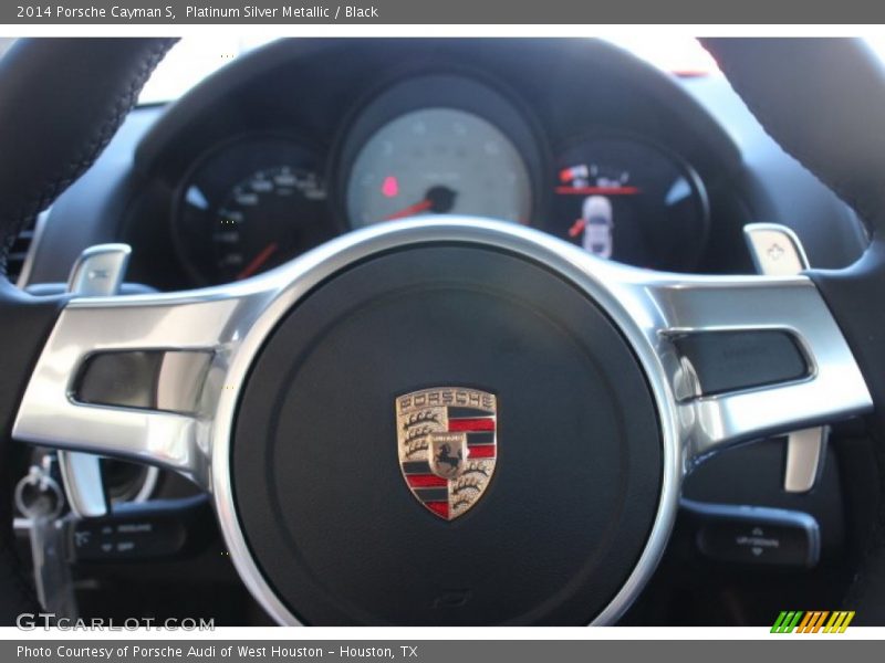 Platinum Silver Metallic / Black 2014 Porsche Cayman S