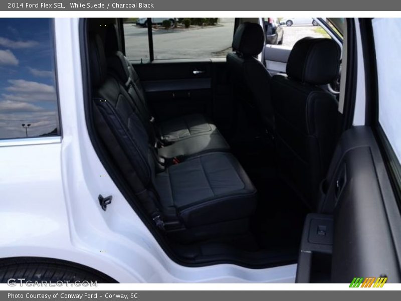 White Suede / Charcoal Black 2014 Ford Flex SEL