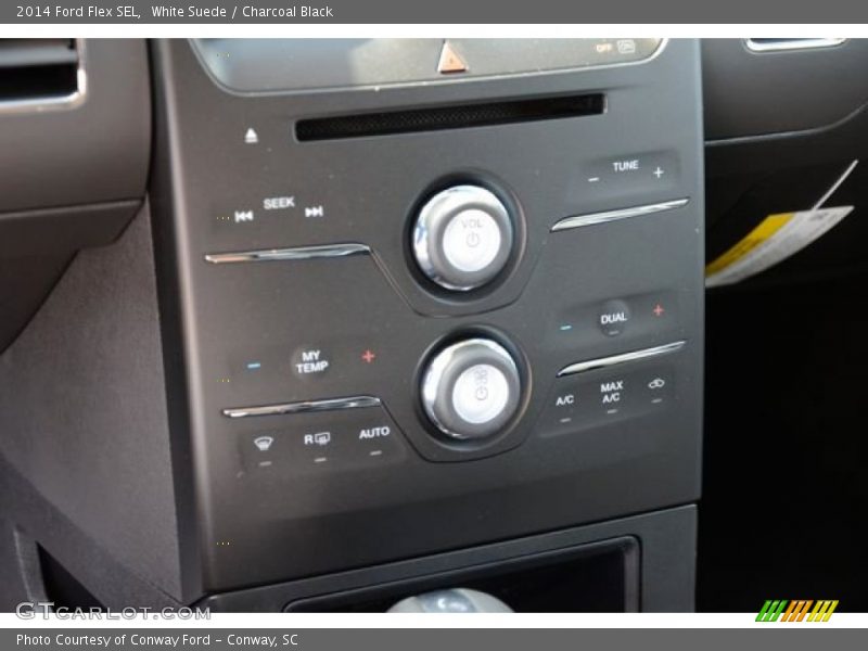 White Suede / Charcoal Black 2014 Ford Flex SEL