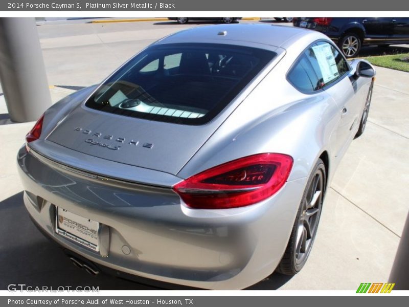 Platinum Silver Metallic / Black 2014 Porsche Cayman S