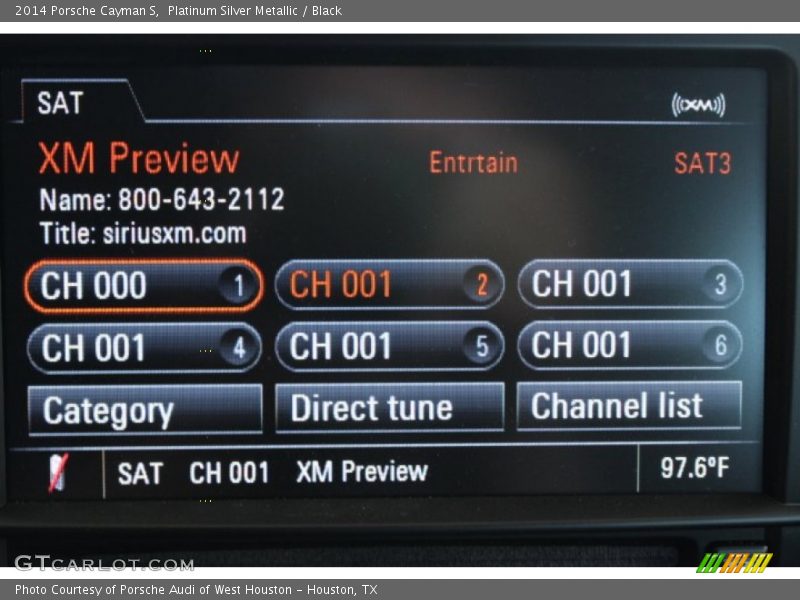 Platinum Silver Metallic / Black 2014 Porsche Cayman S