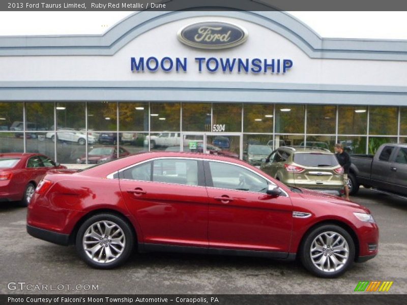 Ruby Red Metallic / Dune 2013 Ford Taurus Limited