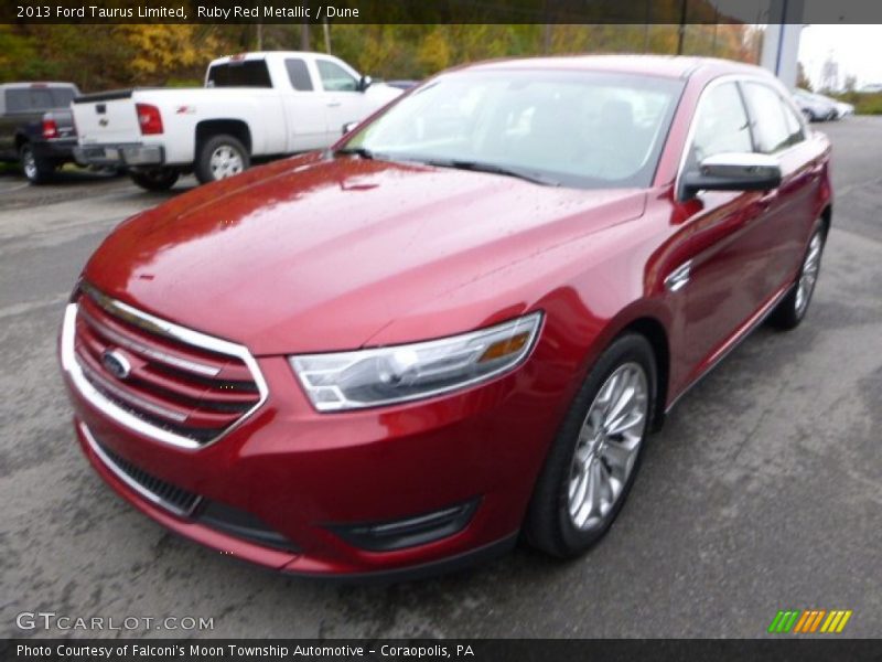 Ruby Red Metallic / Dune 2013 Ford Taurus Limited