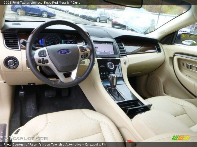 Ruby Red Metallic / Dune 2013 Ford Taurus Limited