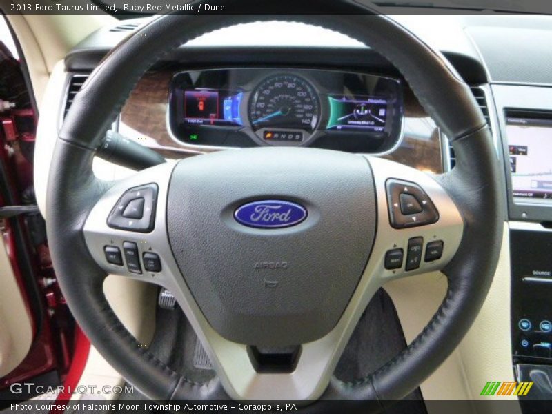 Ruby Red Metallic / Dune 2013 Ford Taurus Limited