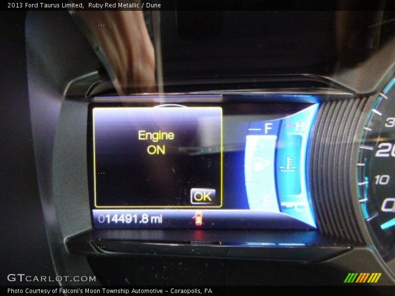 Ruby Red Metallic / Dune 2013 Ford Taurus Limited